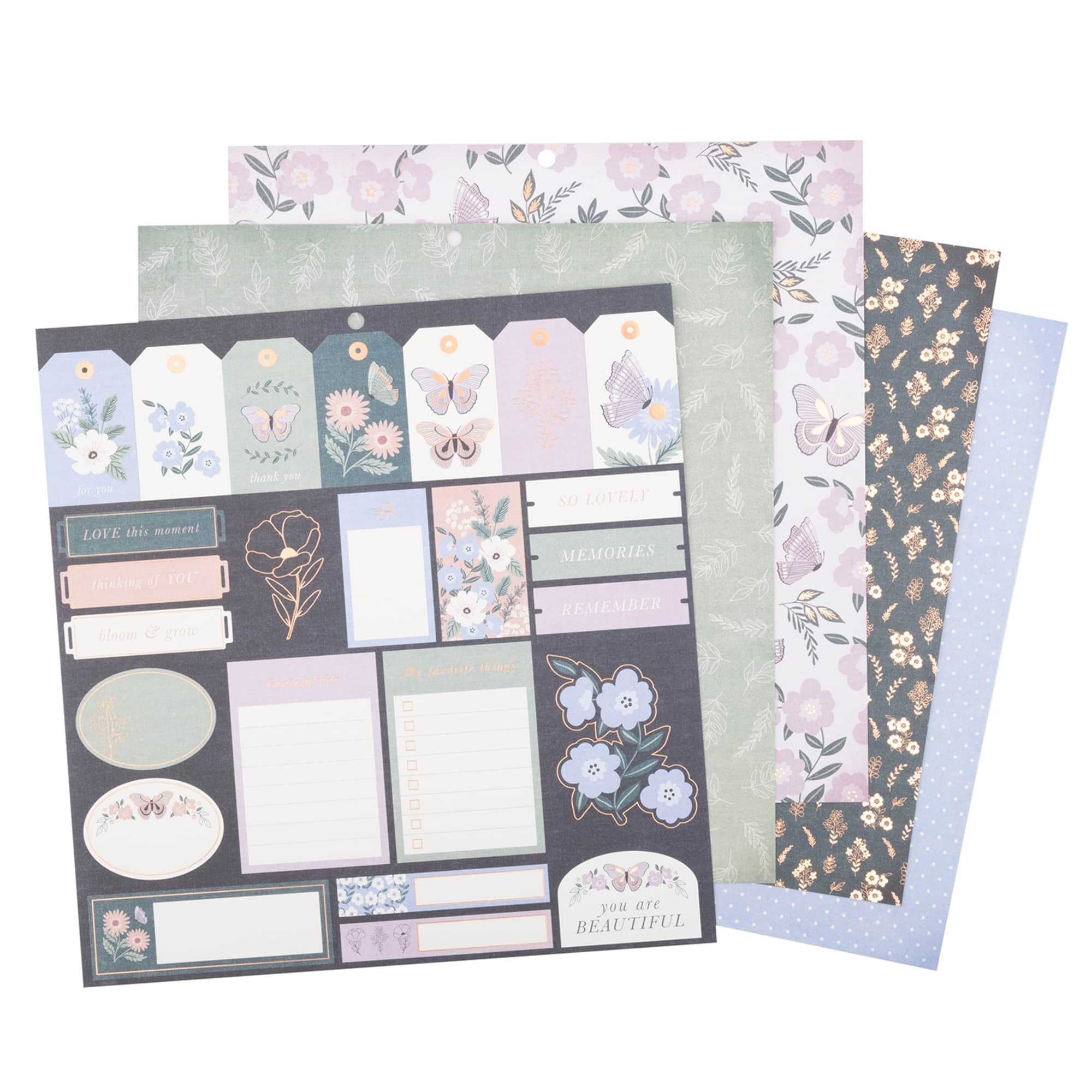 DCWV® 12" x 12" Premium Paper Bella and Bloom, 36 Sheets
